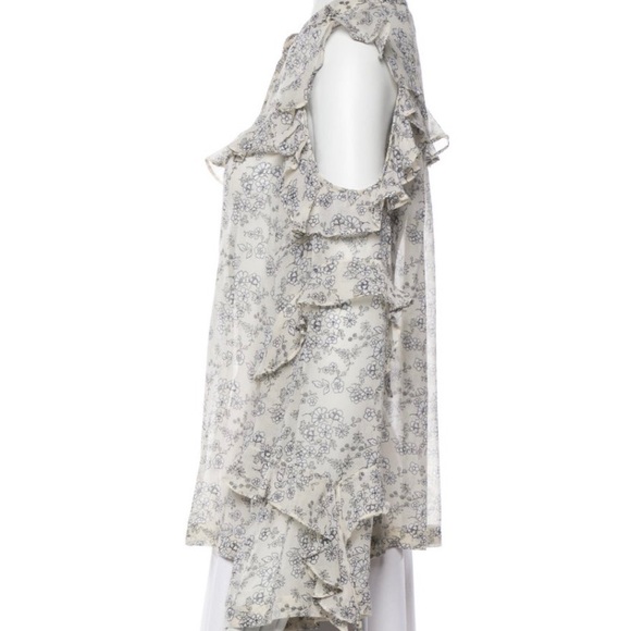 ❤️Robert Rodriguez Cold Shoulder Ruffle Blouse - Picture 2 of 4